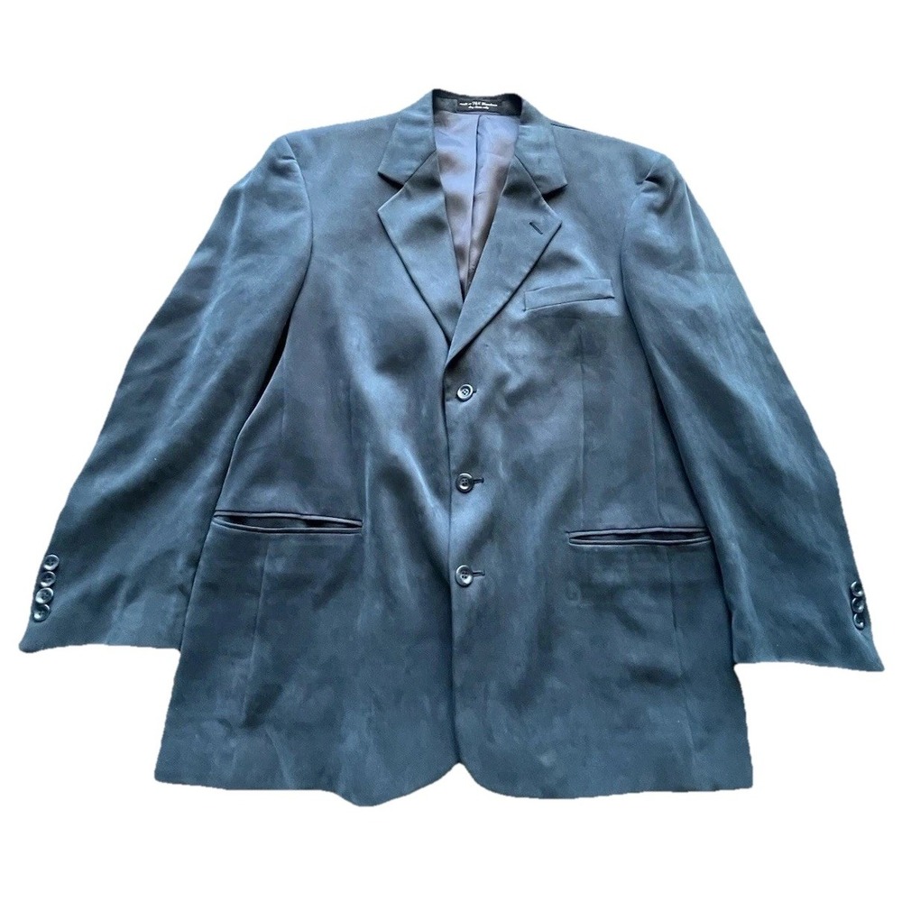 Gianfranco Ruffini Italy Soft Jacket Sports‎ Coat Blazer Sz 42 Regular Dark Blue